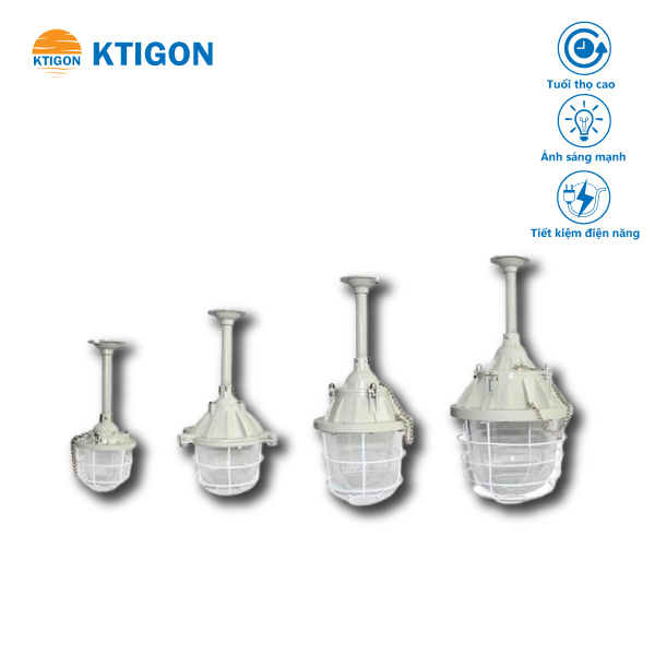 Máng đèn gắn trần chống nổ đui E27 KGLED-GTCN2